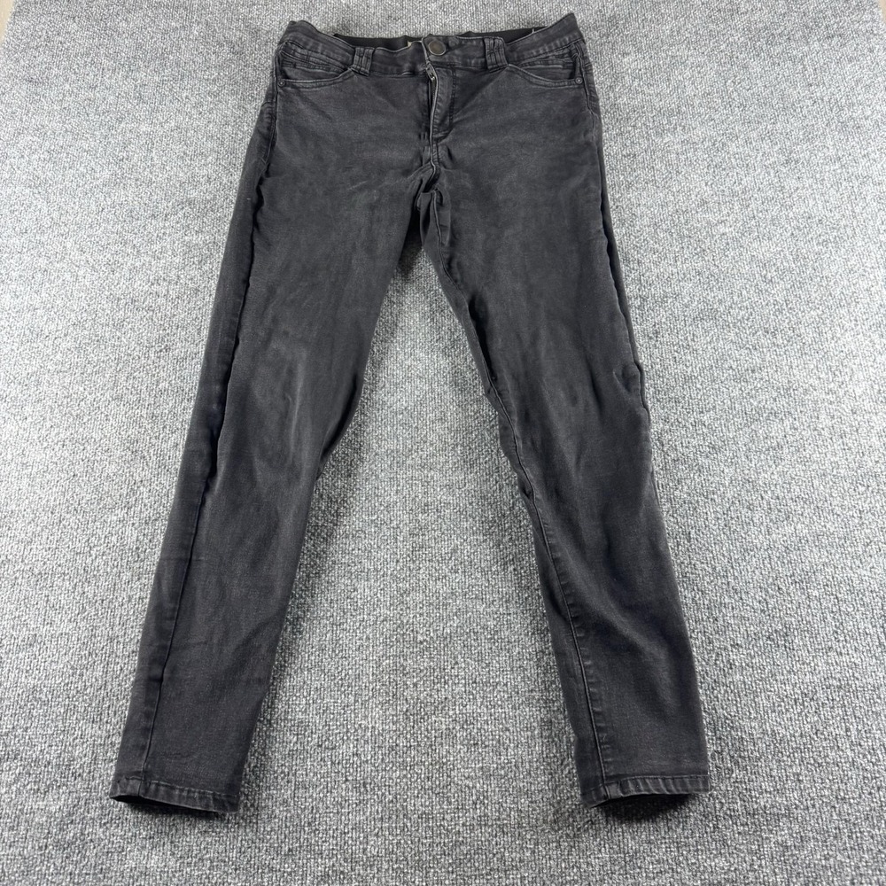 Democracy Jeans Womens 12 Black Skinny Slim Stretch Ab Technology Denim Pants